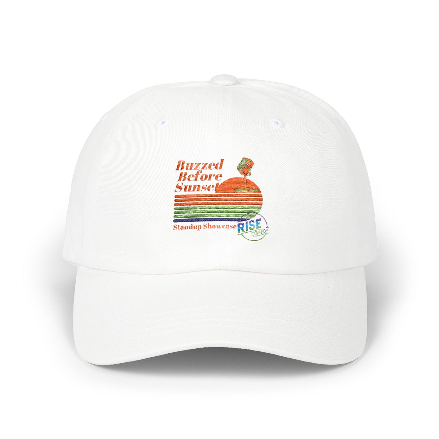 Buzzed Before Sunset Dad Hat - Classic Dad Cap (Rise Comedy)