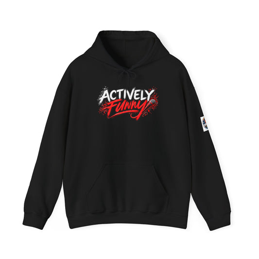 Actively Funny Hoodie — Support Live Comedy & Standup Performers