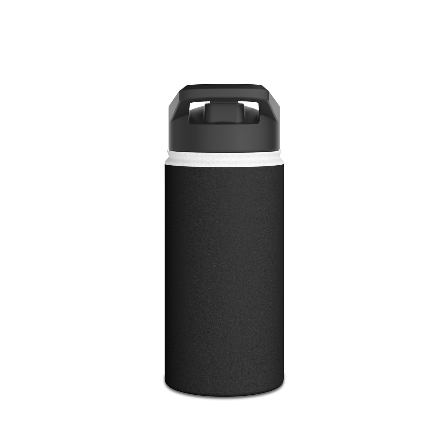 Actively Funny Stainless Steel Water Bottle — Insulated Black Bottle with 'Actively Funny' Graphic