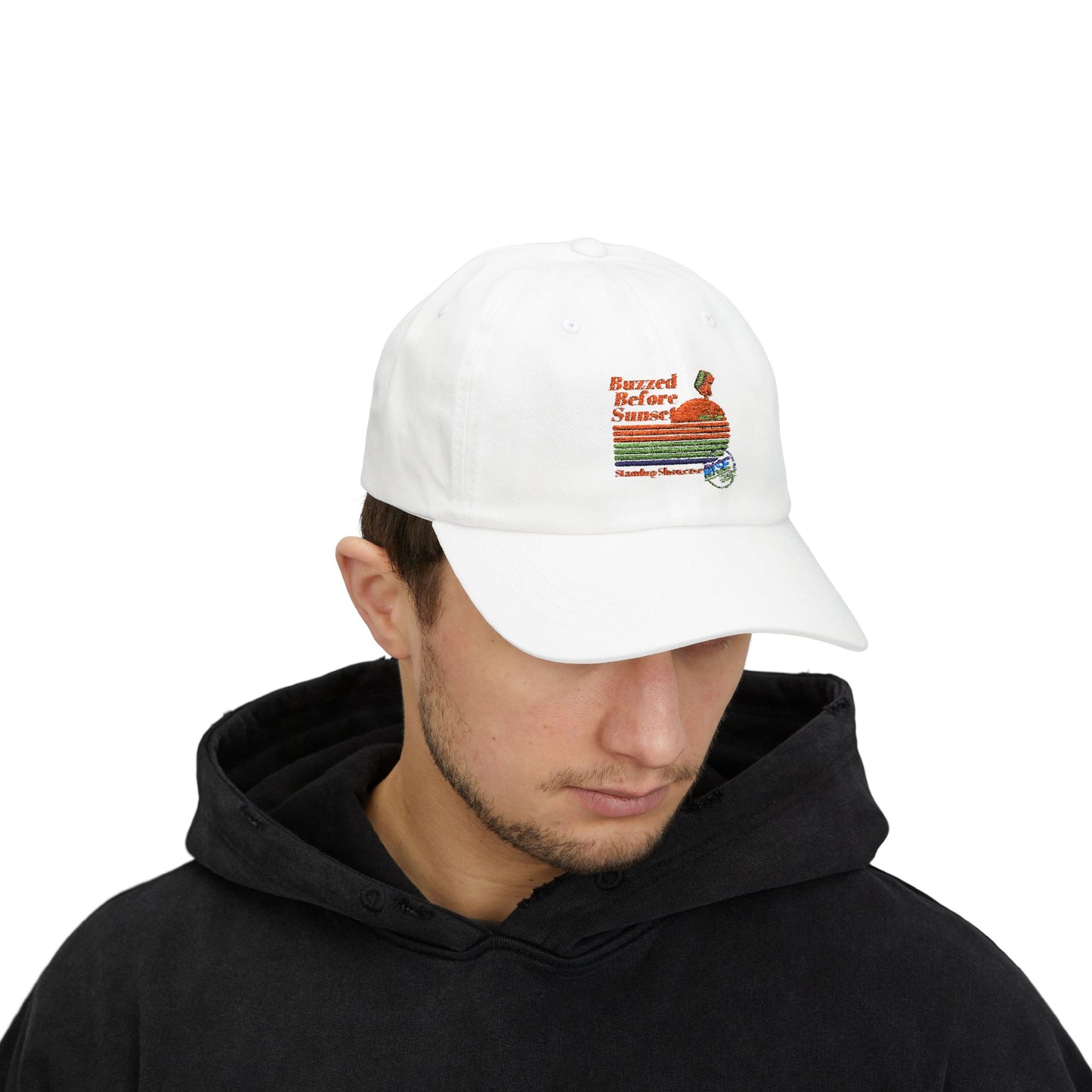 Buzzed Before Sunset Dad Hat - Classic Dad Cap (Rise Comedy)