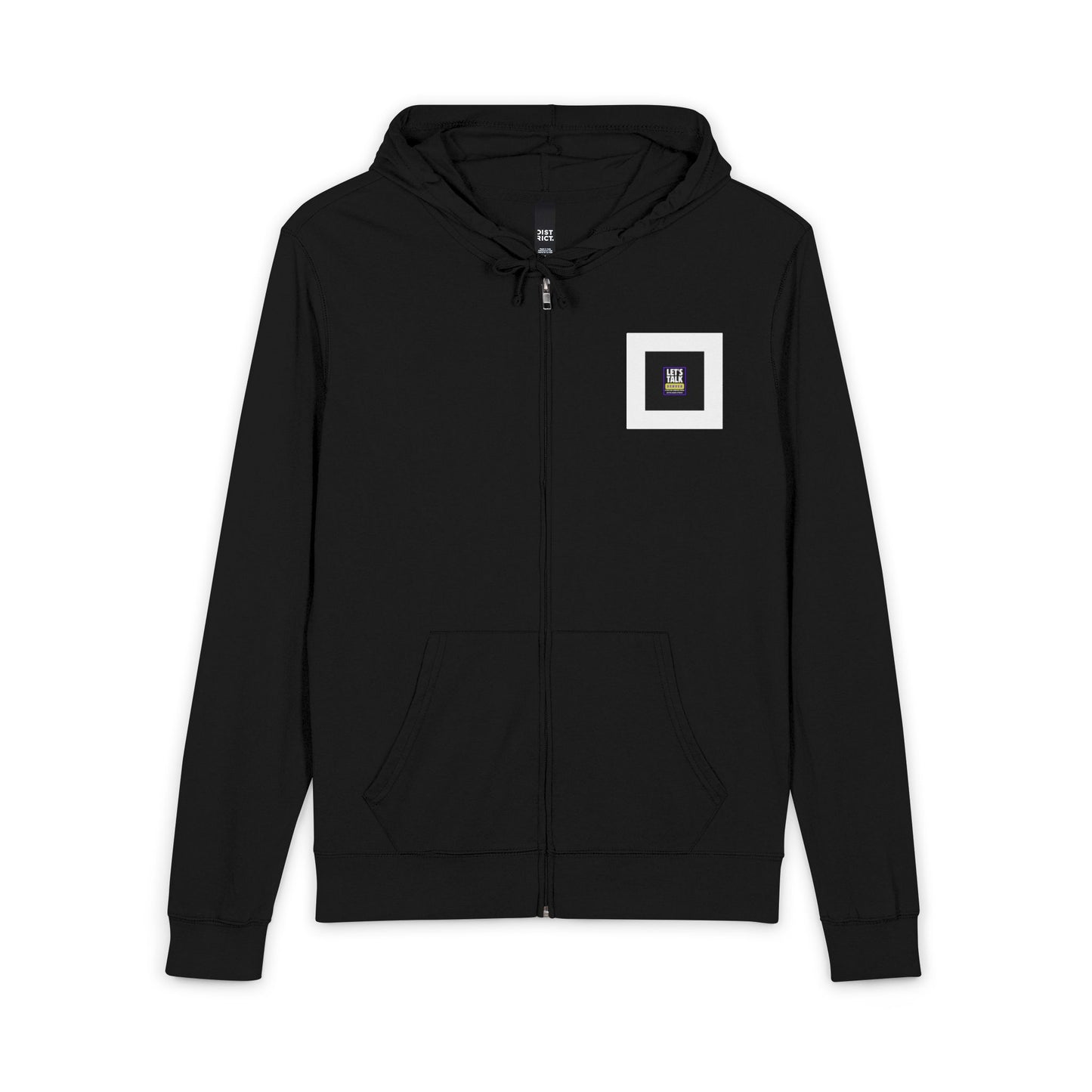 Let’s Talk, Denver Full-Zip Hoodie — Local Comedy & City Pride